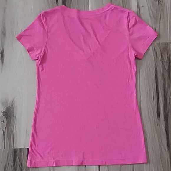 Oakley O-Logo V-Neck Pink Tee - Picture 6 of 6